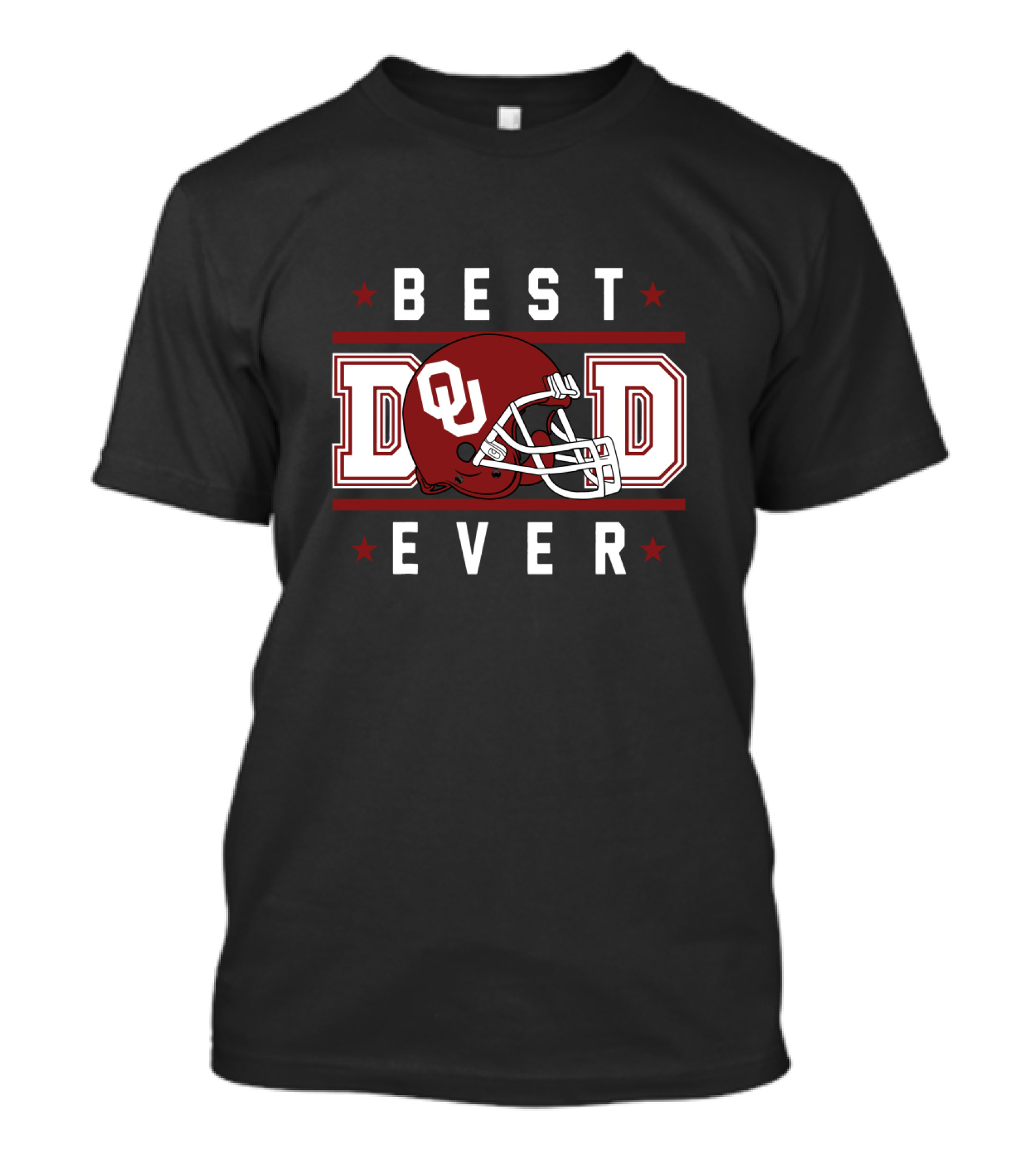 Best Dad Ever Oklahoma Sooners Football Helmet T-Shirt