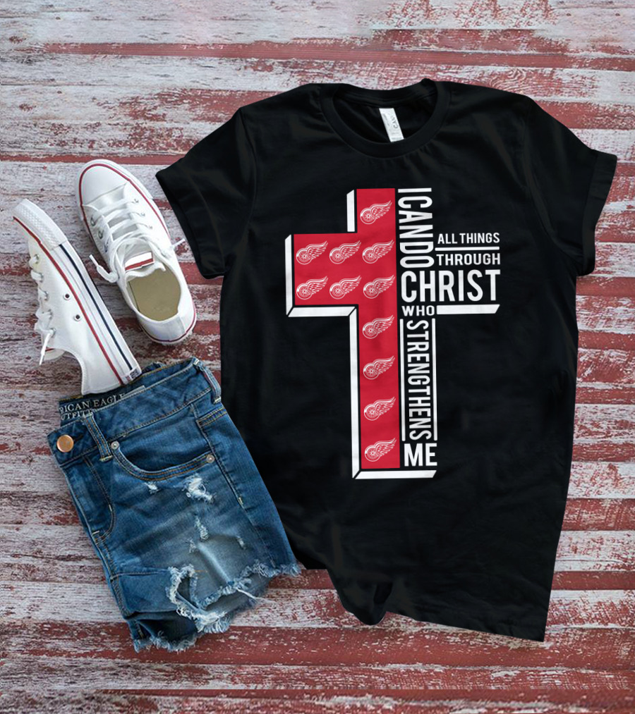 I Can Do All Things Through Christ Red Wings T-Shirt