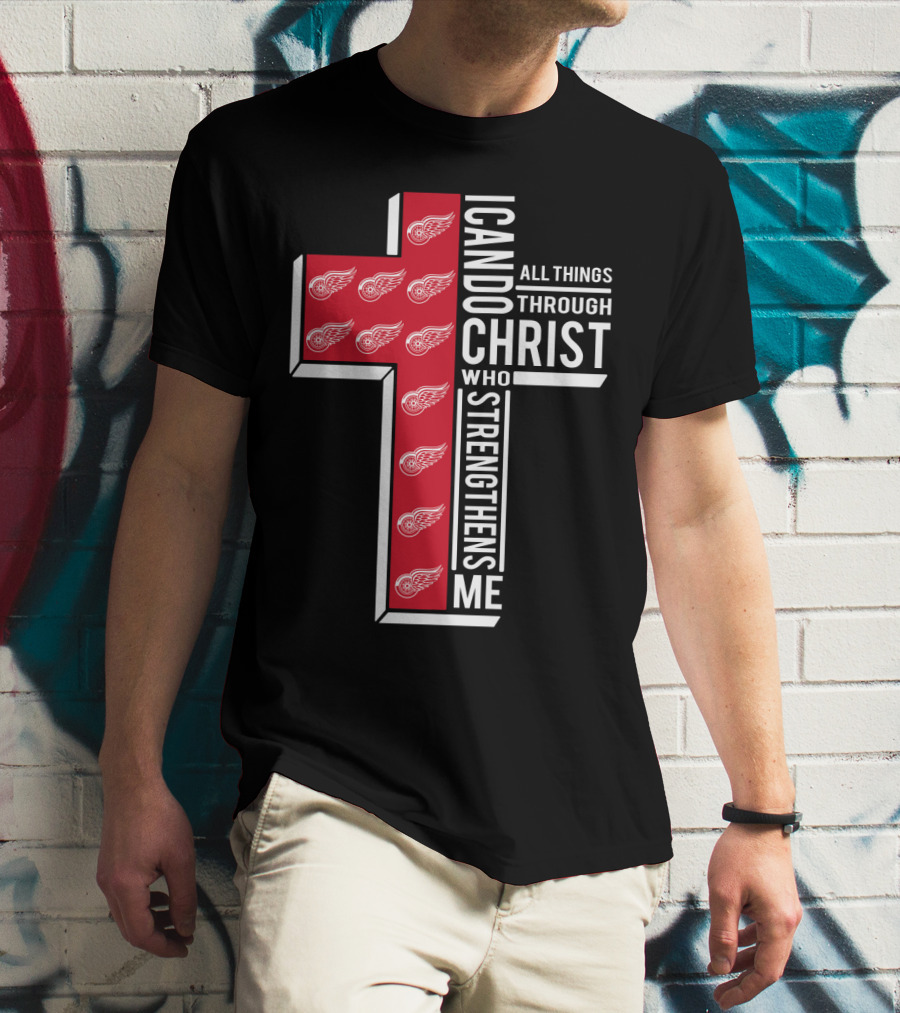I Can Do All Things Through Christ Red Wings T-Shirt
