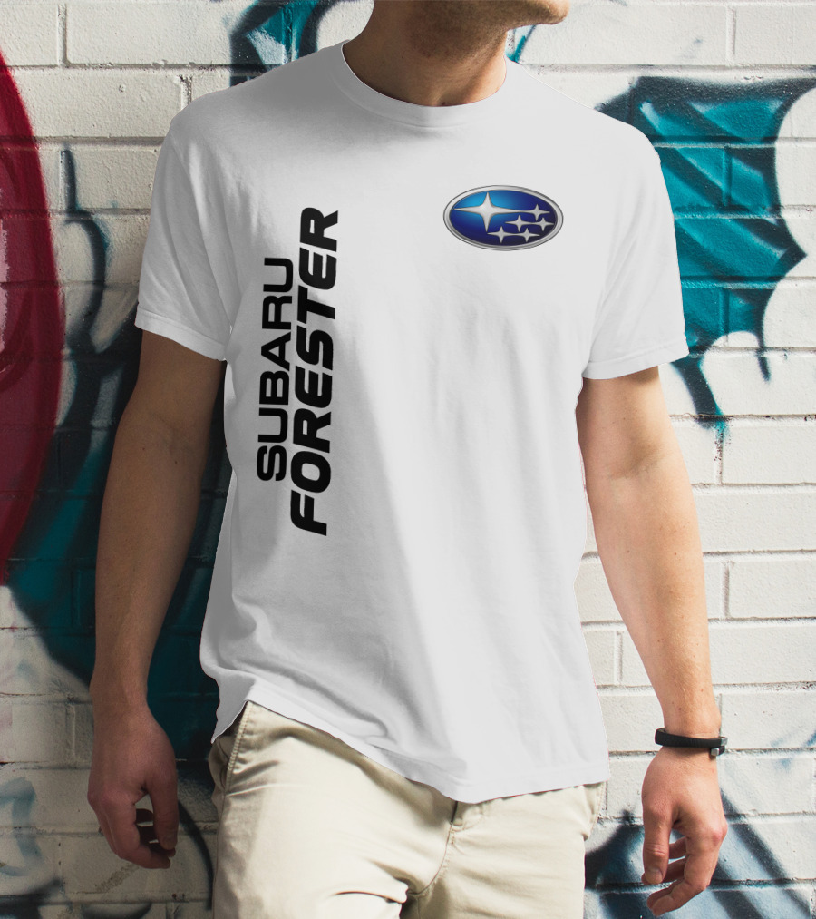 SUBARU FORESTER Logo Oval Badge T-Shirt