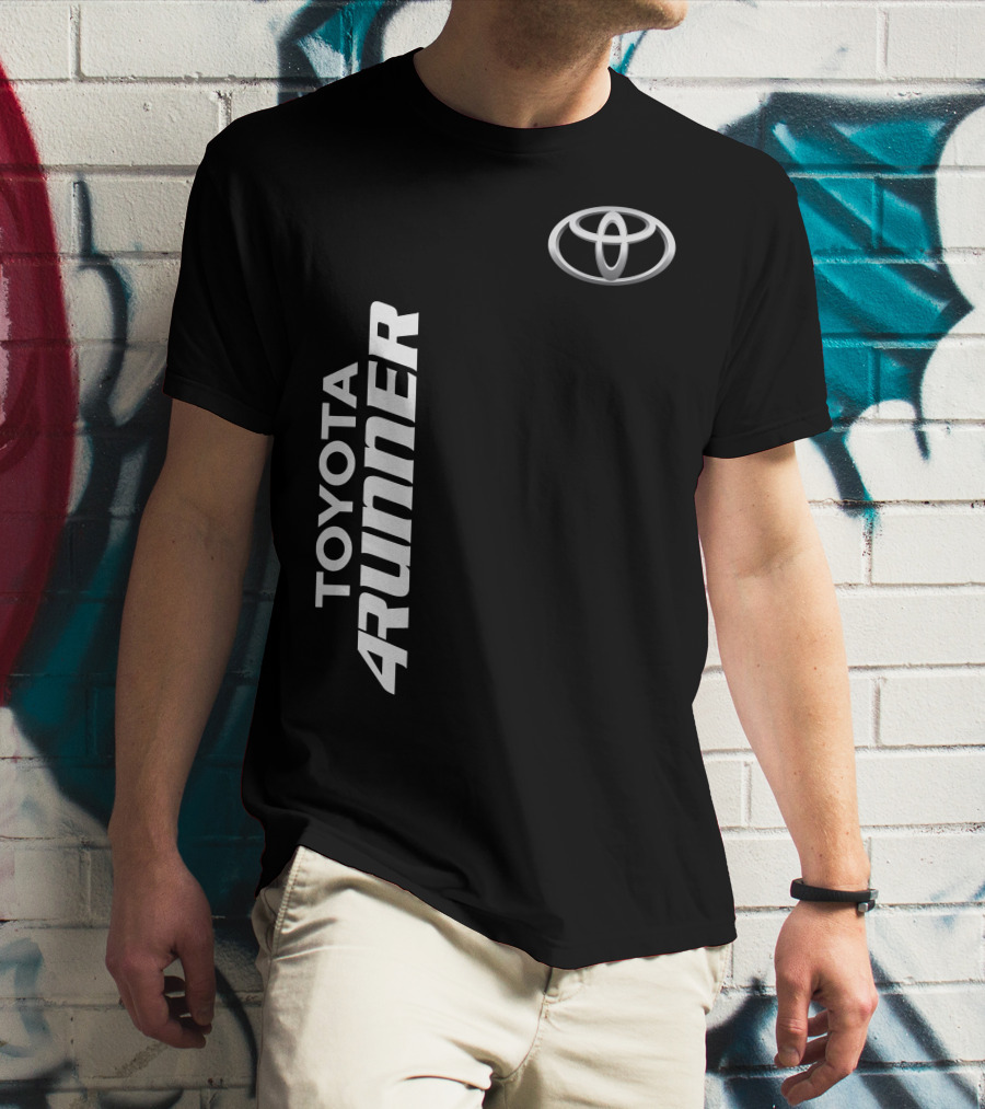TOYOTA 4RUNNER Vertical Text With Toyota T-Shirt