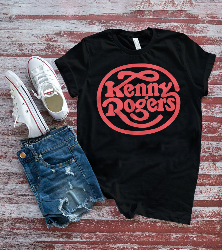 Kenny Rogers Retro Style Red T-Shirt
