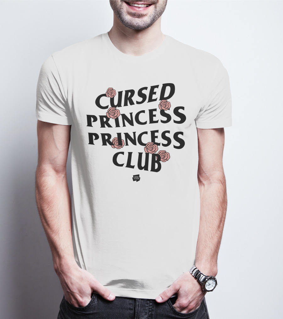 Cursed Princess Club Webtoon Merchandise Roses T-Shirt