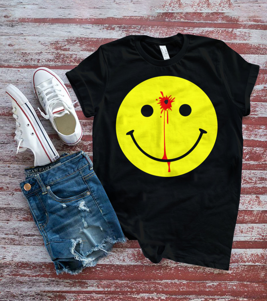 Have A Nice Day Smiley Face Blood Splatter T-Shirt