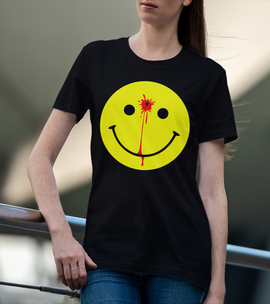 Have A Nice Day Smiley Face Blood Splatter T-Shirt