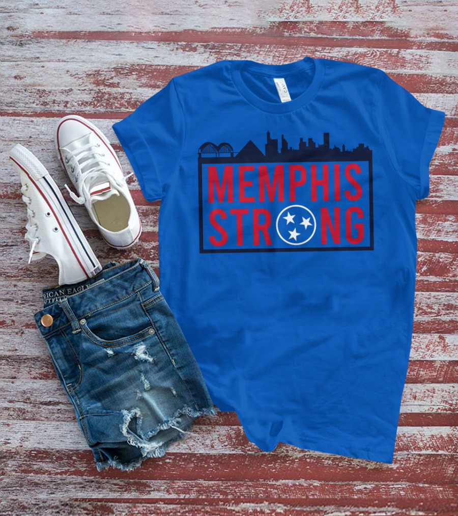 MEMPHIS STRONG Tennessee Skyline Three Stars T-Shirt