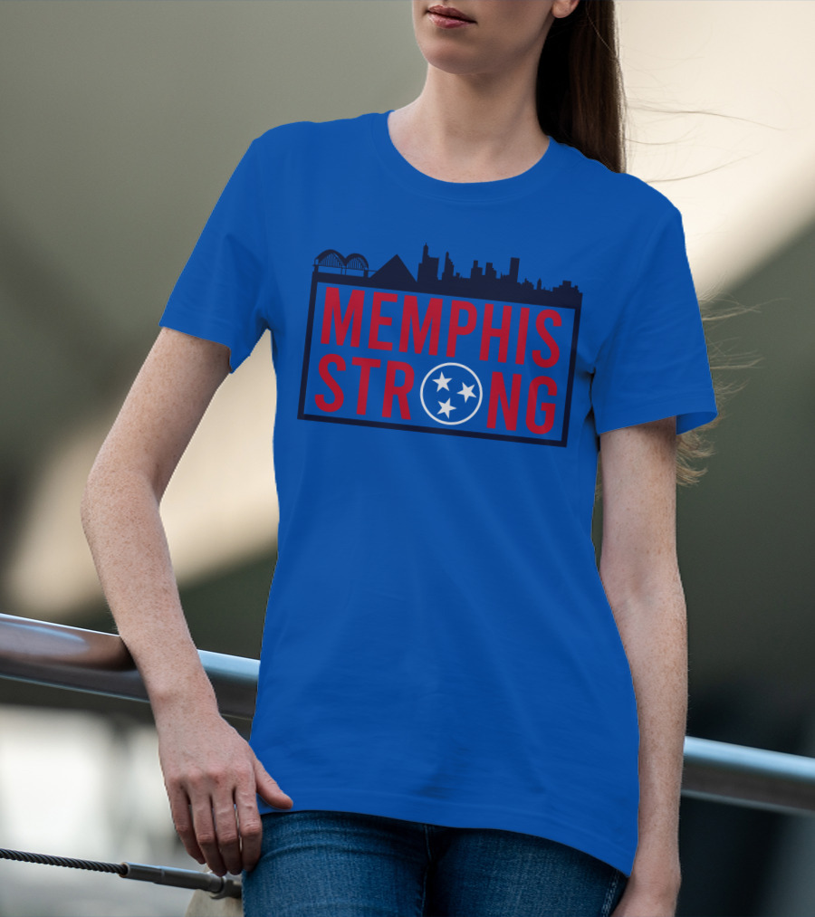 MEMPHIS STRONG Tennessee Skyline Three Stars T-Shirt