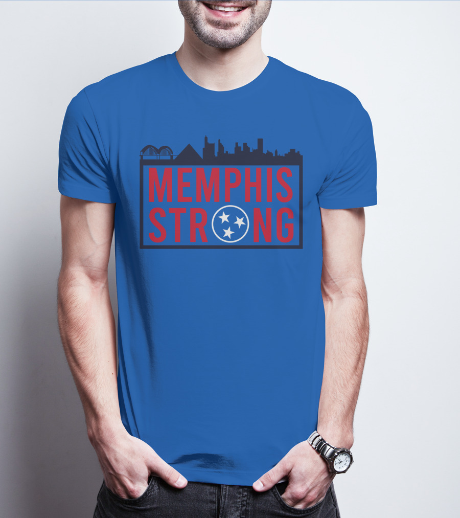 MEMPHIS STRONG Tennessee Skyline Three Stars T-Shirt
