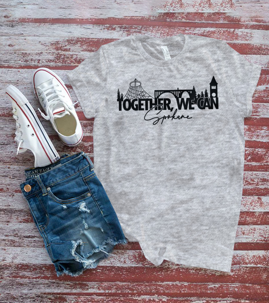 Together We Can Spokane Landmarks Collaboration T-Shirt
