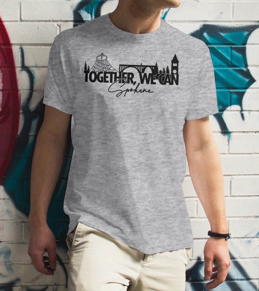 Together We Can Spokane Landmarks Collaboration T-Shirt