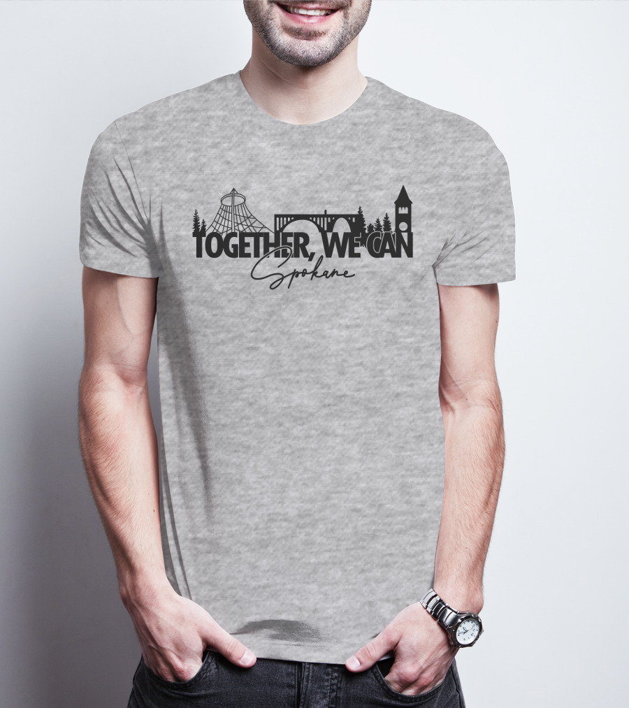 Together We Can Spokane Landmarks Collaboration T-Shirt
