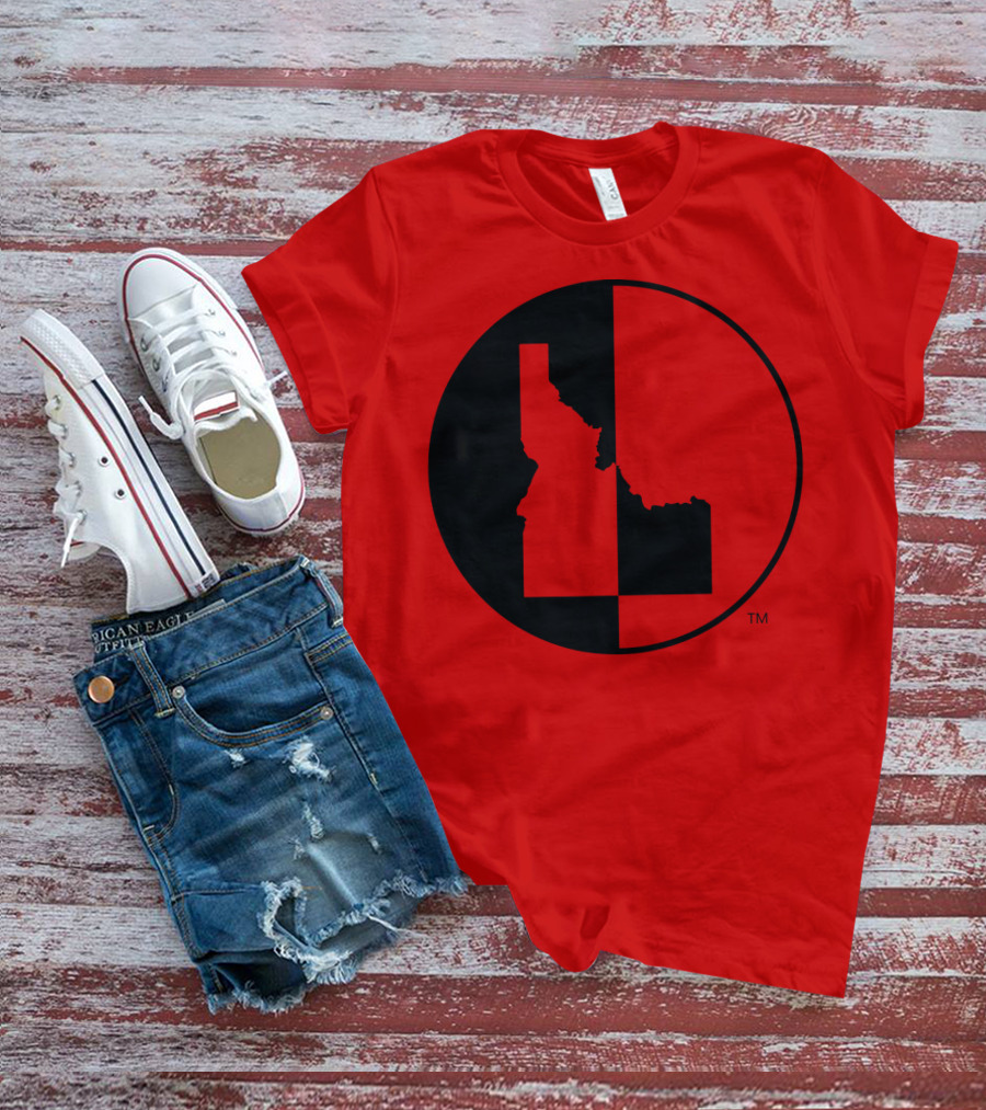 Idaho Allmade Red Black Split T-Shirt