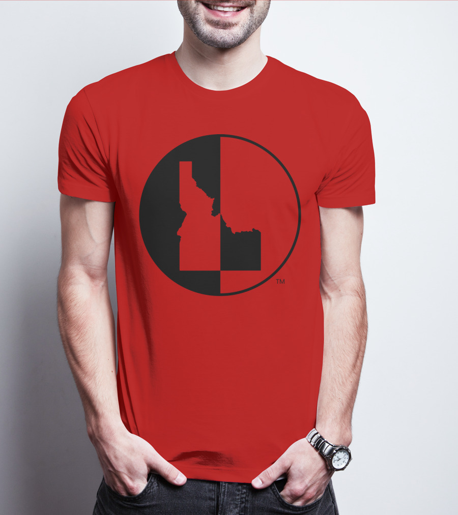 Idaho Allmade Red Black Split T-Shirt