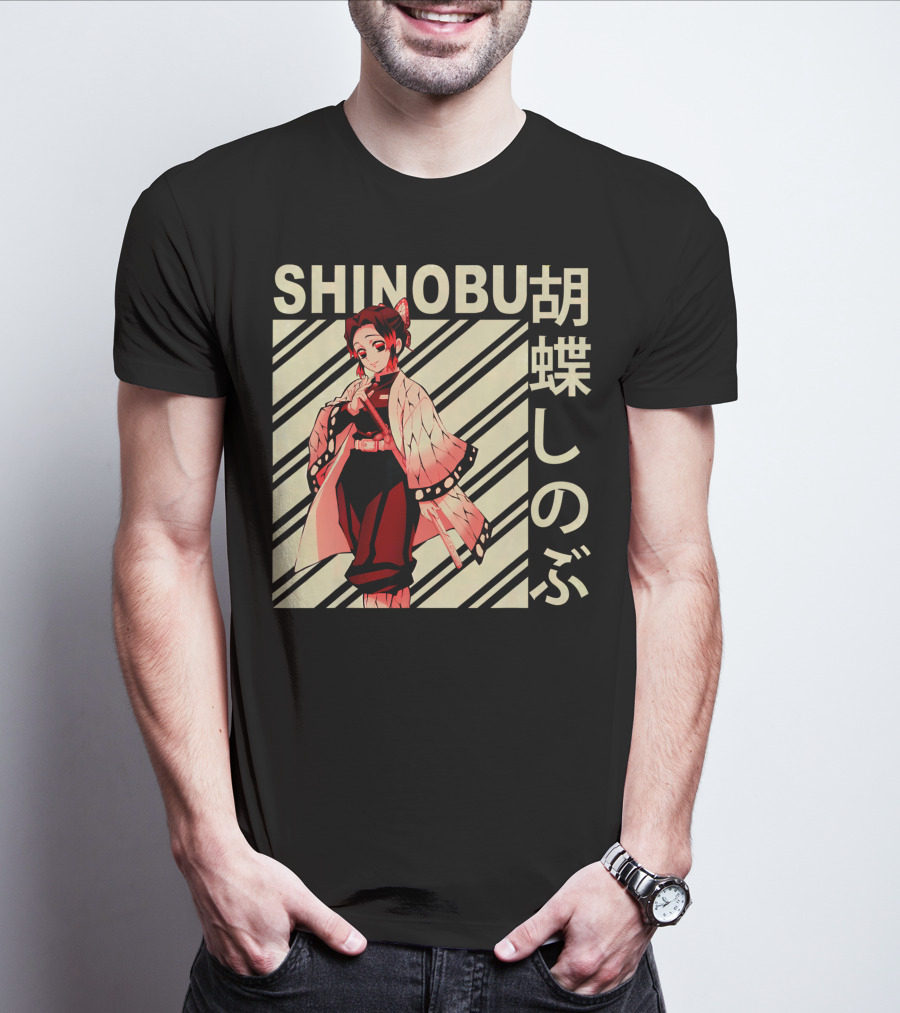 SHINOBU Kimetsu No Yaiba Demon Slayer Character T-Shirt