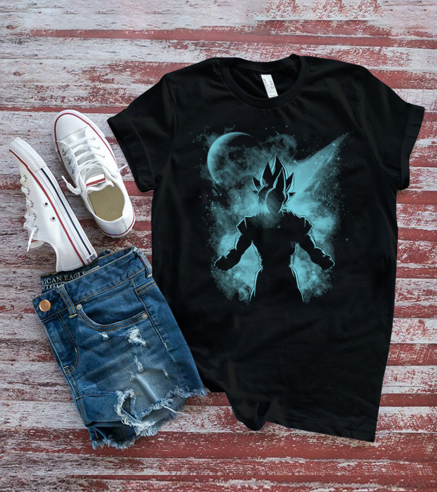 Super Saiyan Galaxy Aura Blue Level Mode T-Shirt