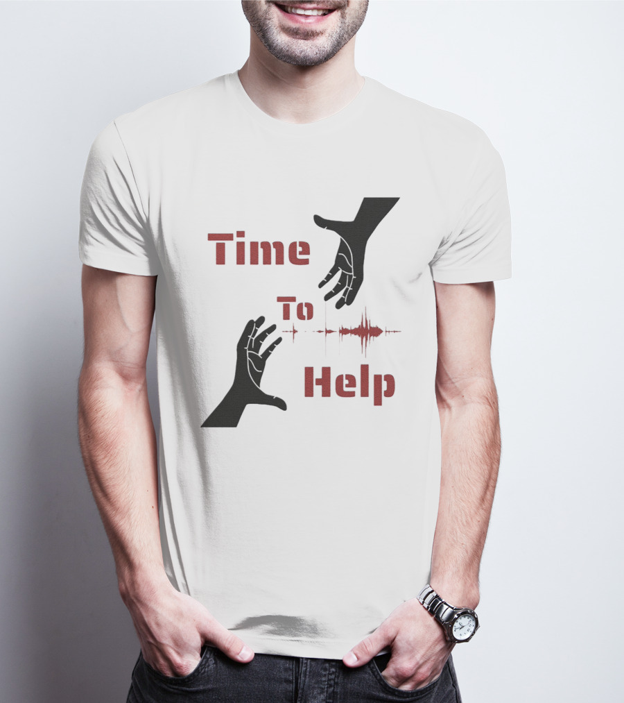 Time To Help Turkey Aid Hands And Heartbeat T-Shirt