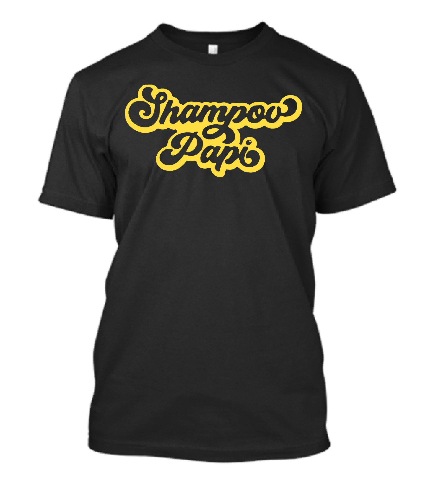 Shampow Papi Vintage Font Bold Yellow T-Shirt