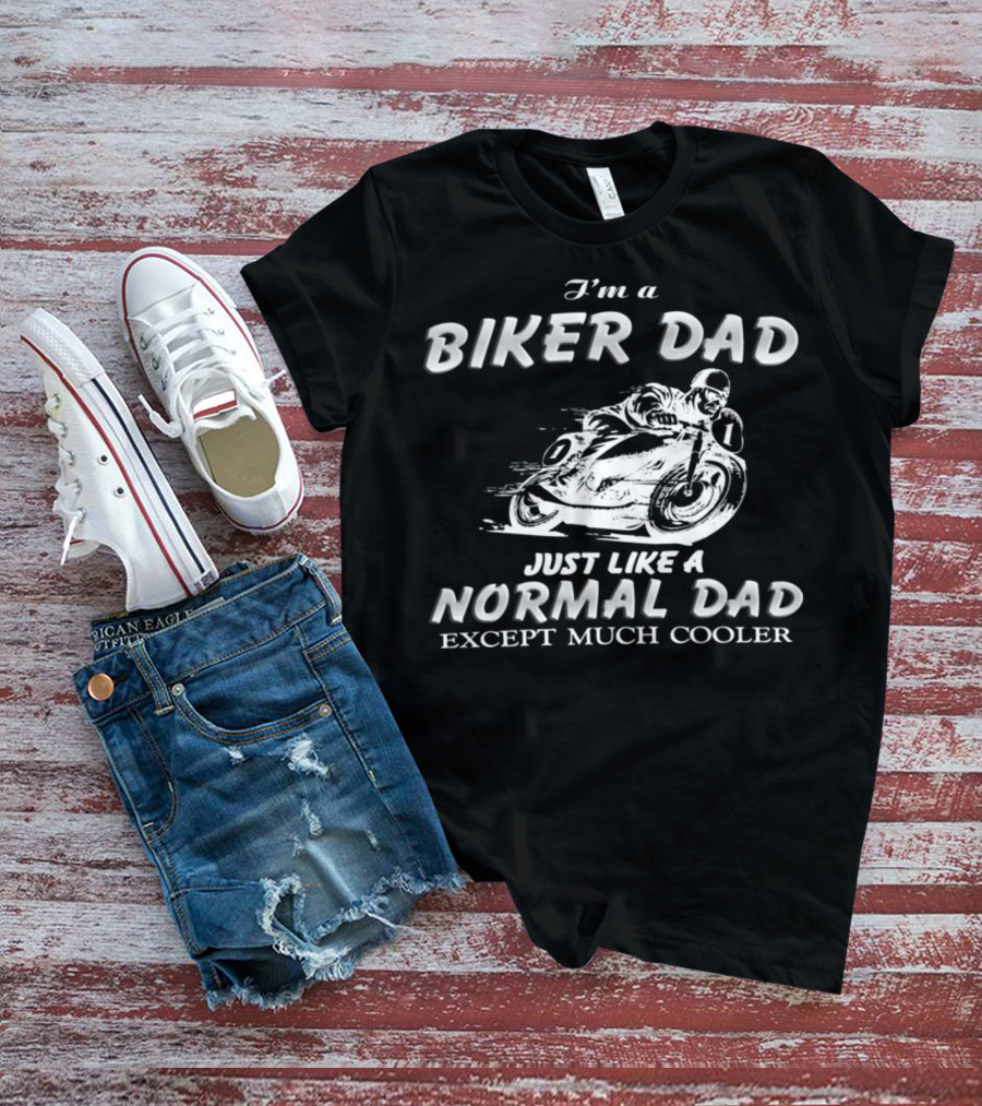 27.Biker Dad 1876 Normal Dad T-Shirt