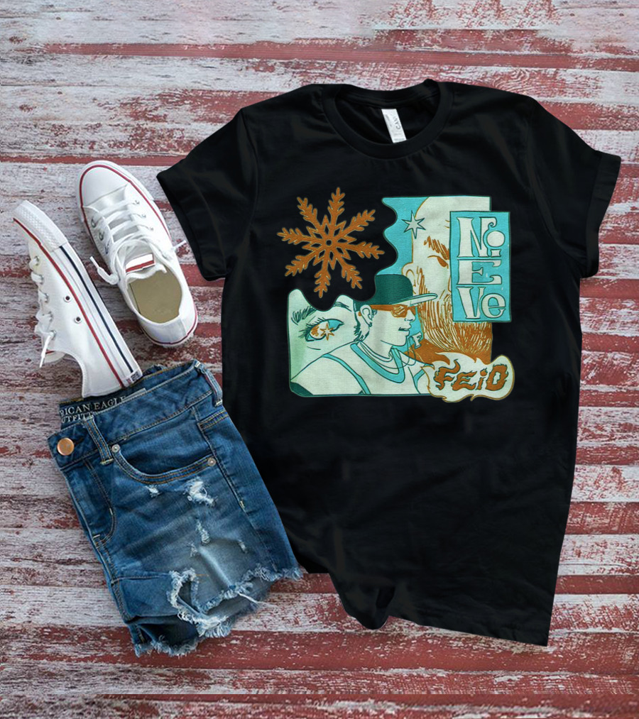 Feid Nieve White Snowflake T-Shirt