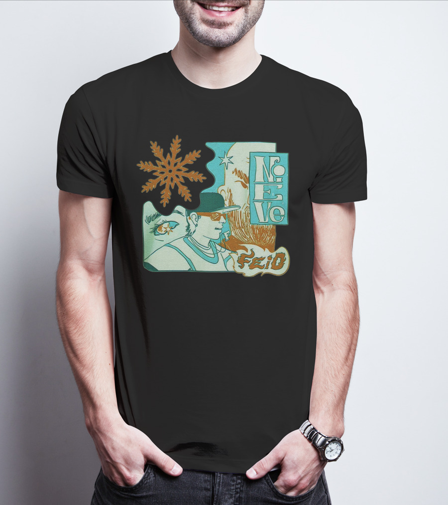 Feid Nieve White Snowflake T-Shirt