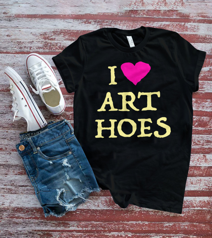 I Heart Art Hoes Pink T-Shirt