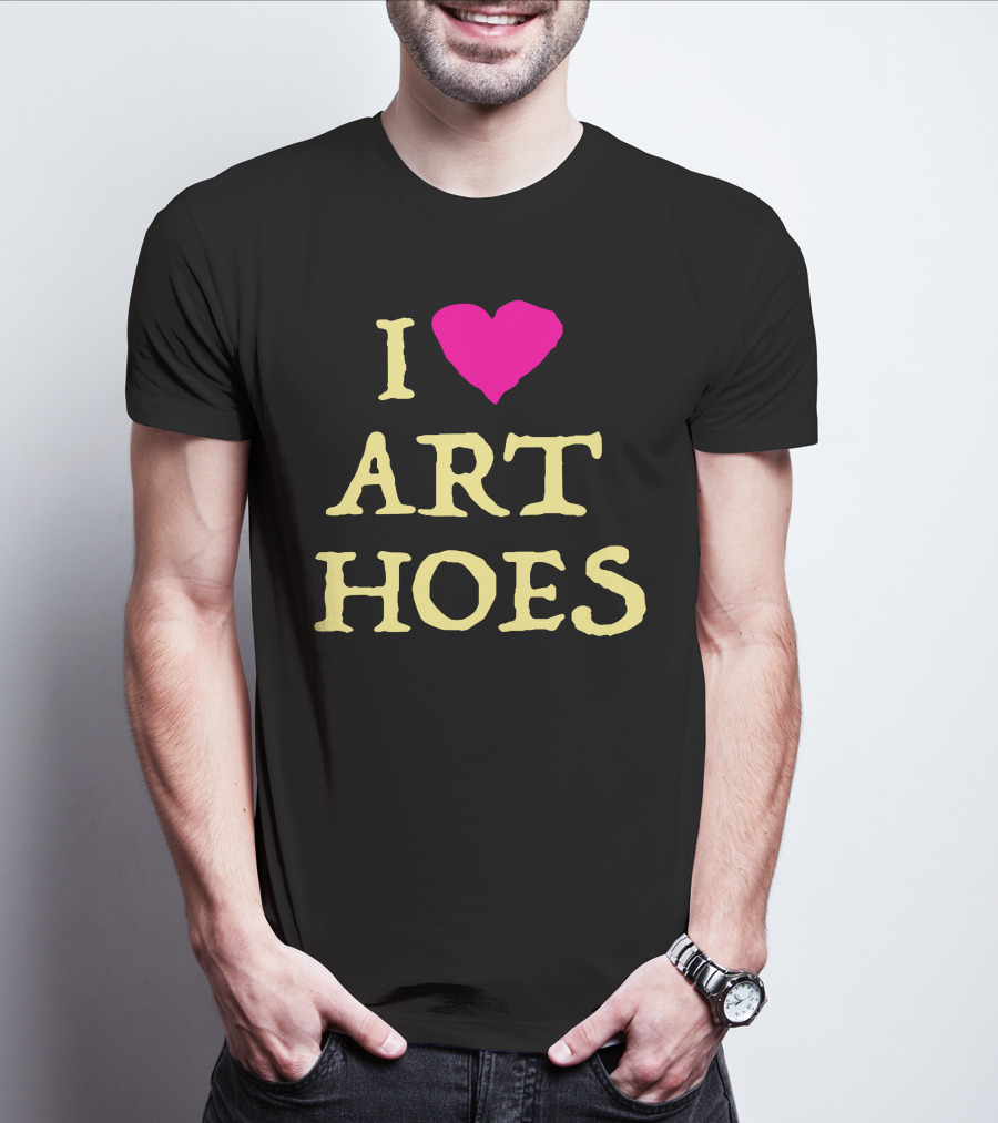I Heart Art Hoes Pink T-Shirt