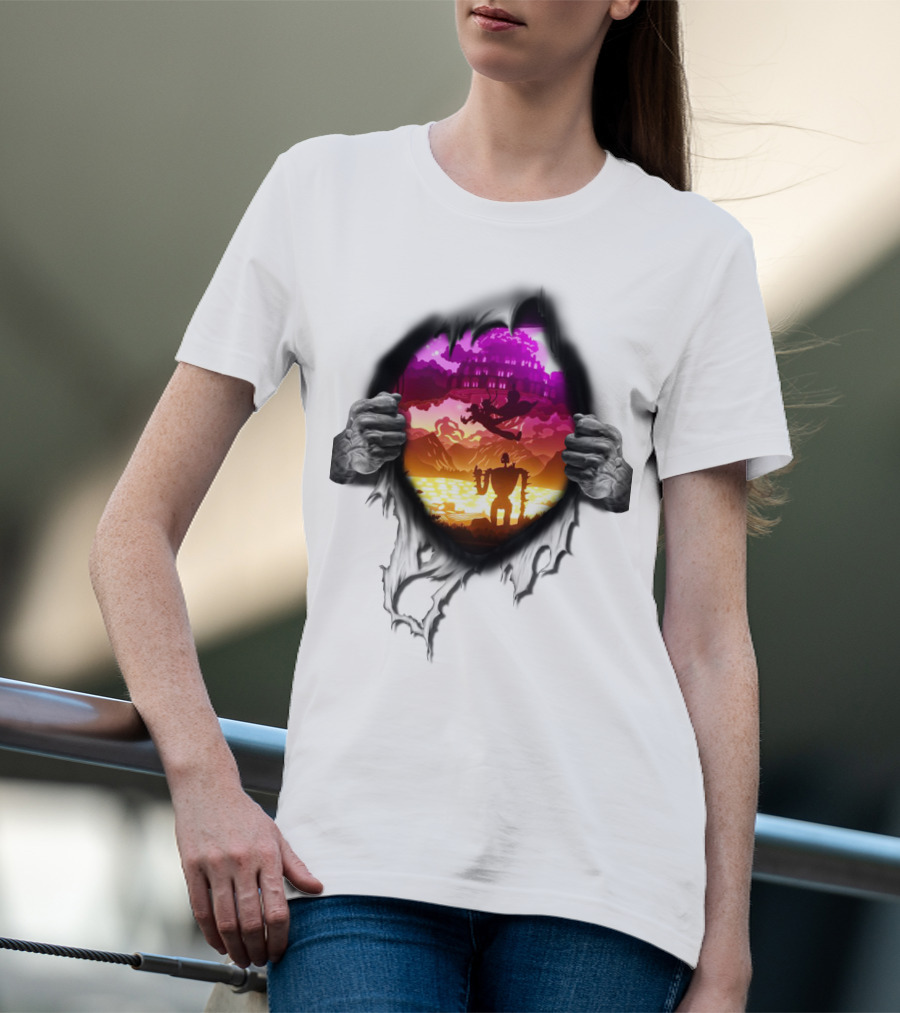 Exploring Enchanted Realms With Ghibli Icons T-Shirt