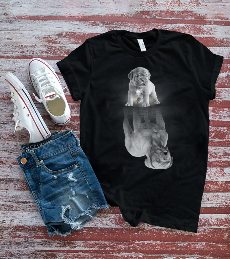 Dogue De Bordeaux Puppy Reflection Art Dogue De Bordeaux Mother Dogue De Bordeaux Dog T-Shirt