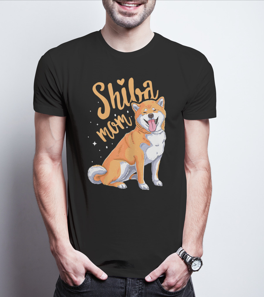 Shiba Inu Mom Funny Dog Lover For Shiba Inu Owner T-Shirt