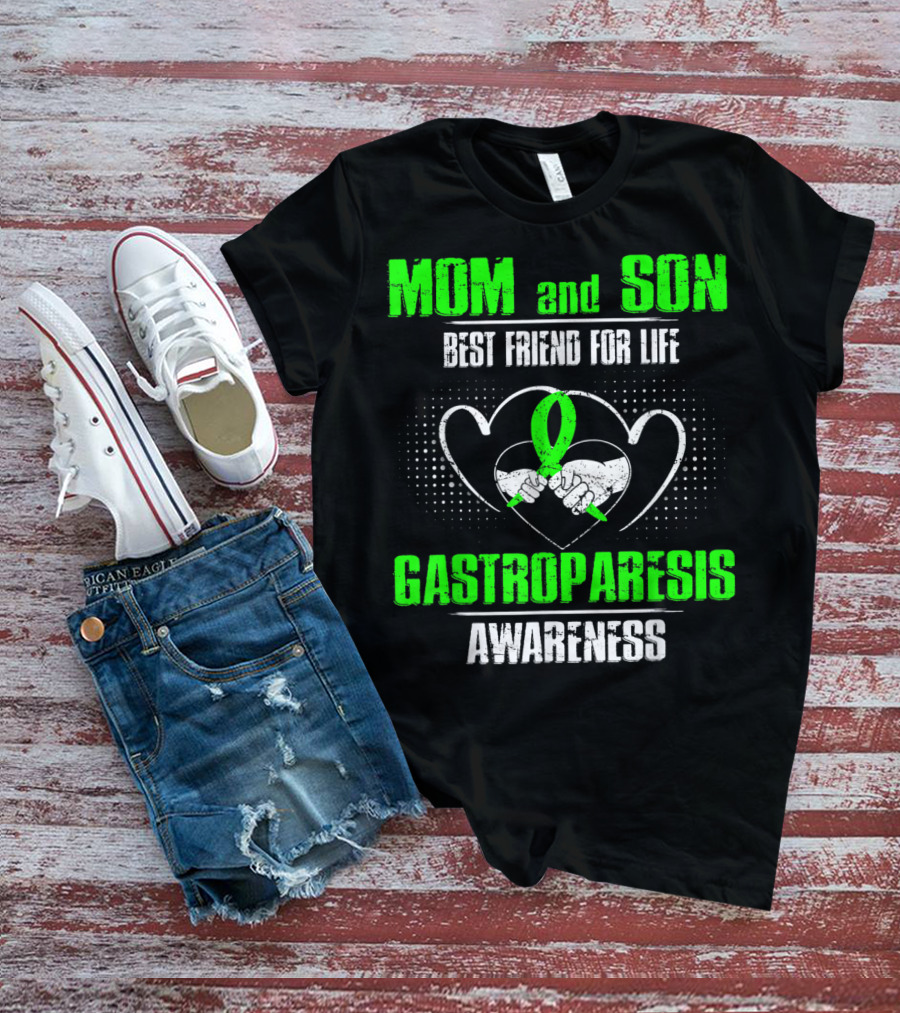 Mom And Son Best Friend For Life Gastroparesis Awareness T-Shirt