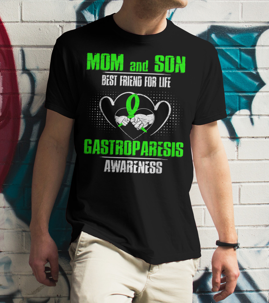 Mom And Son Best Friend For Life Gastroparesis Awareness T-Shirt