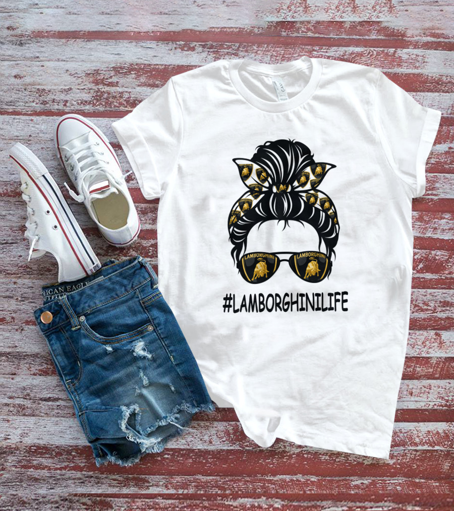 LAMBORGHINILIFE Sunglasses And Bandana T-Shirt