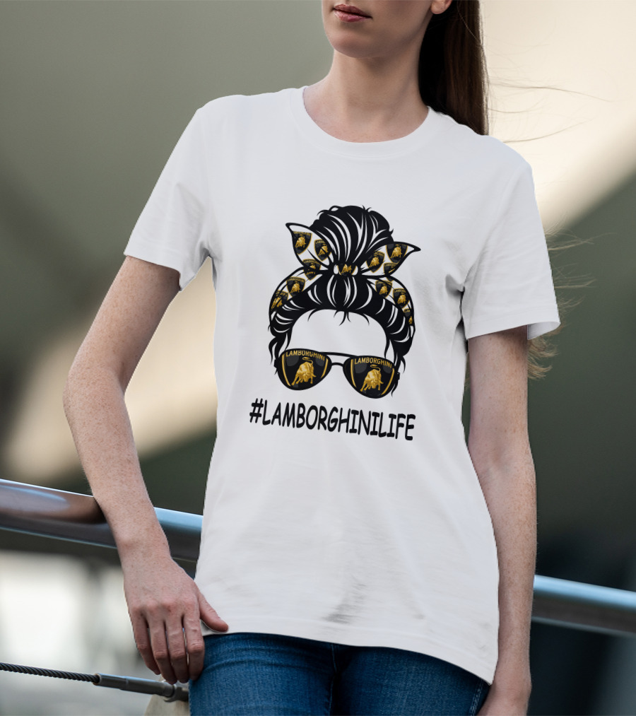 LAMBORGHINILIFE Sunglasses And Bandana T-Shirt