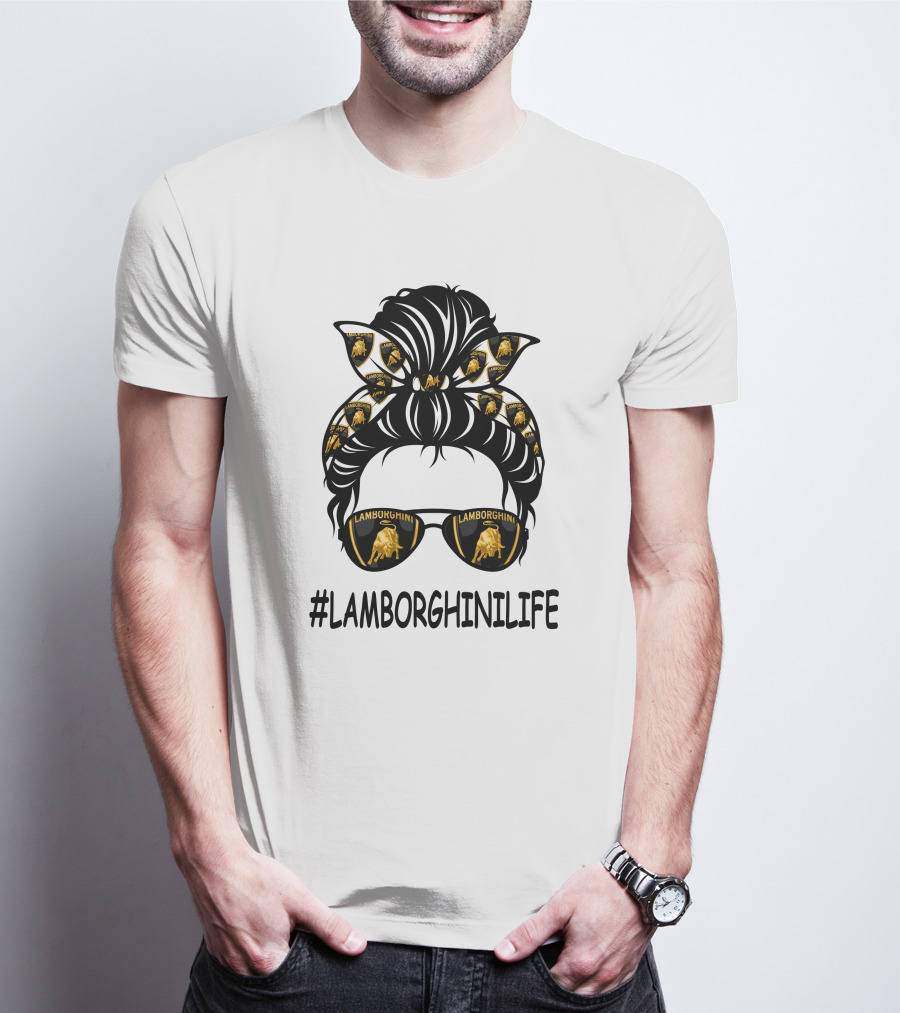 LAMBORGHINILIFE Sunglasses And Bandana T-Shirt