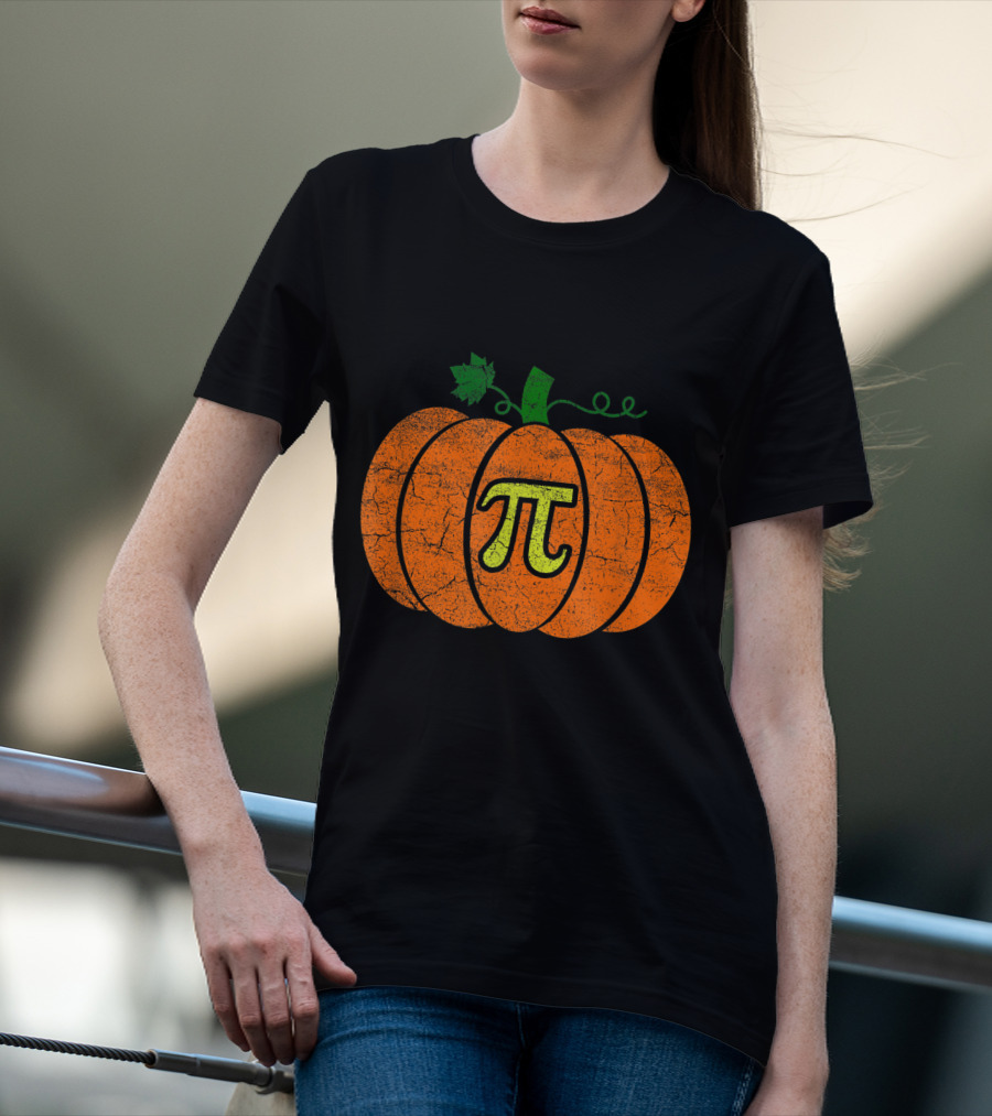 Halloween Pumpkin Pi Pie T-Shirt