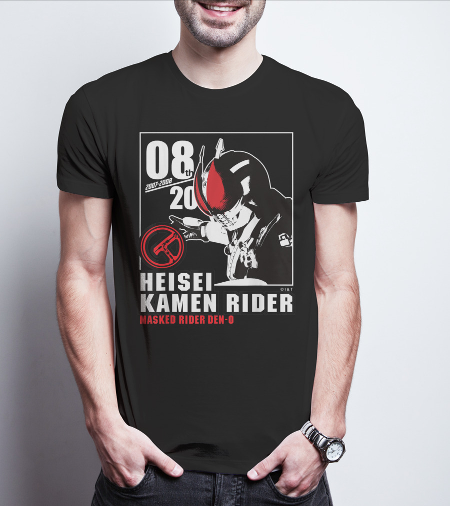 08th 2007-2008 Heisei Kamen Rider Masked Rider Den-O T-Shirt