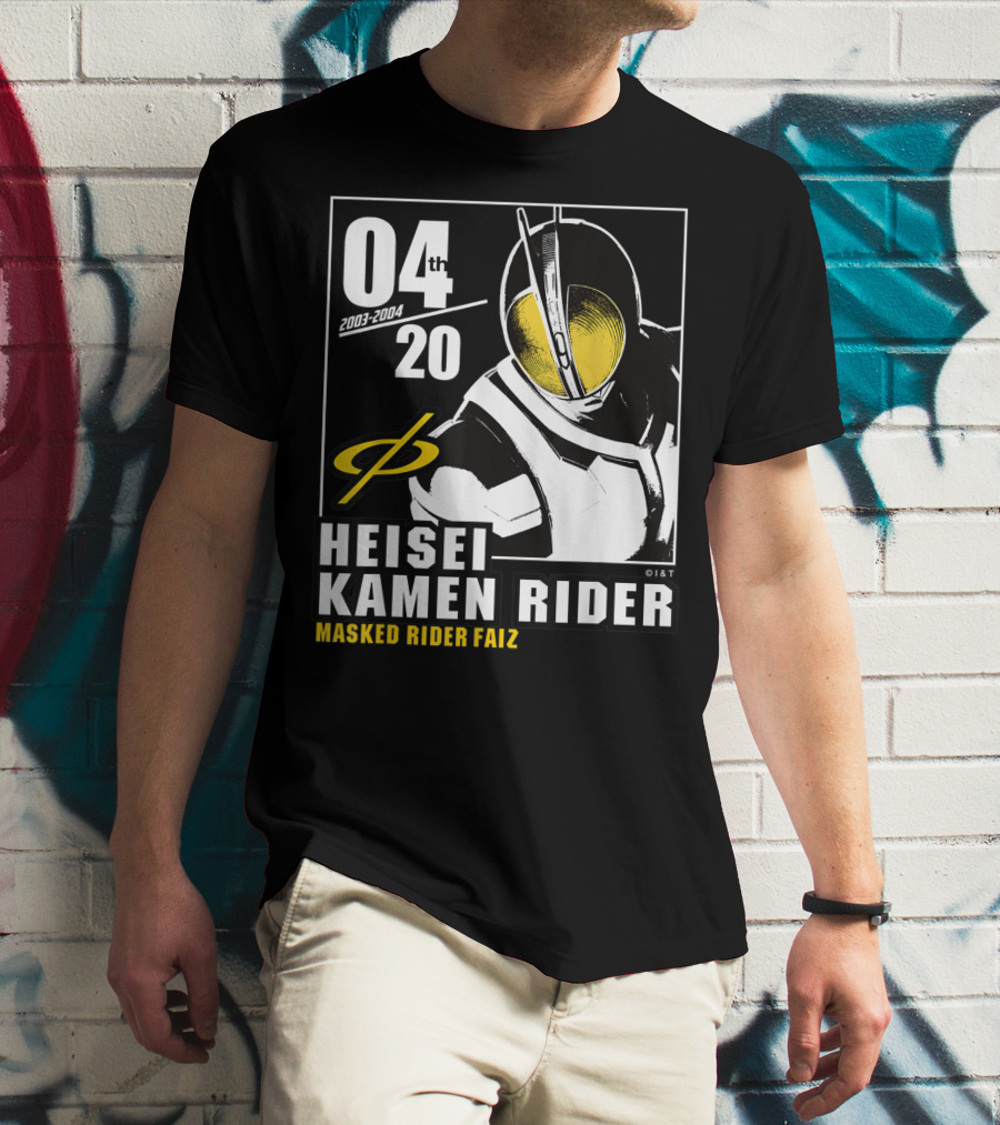 04 2003-2004 Heisei Kamen Rider Masked Rider Faiz T-Shirt