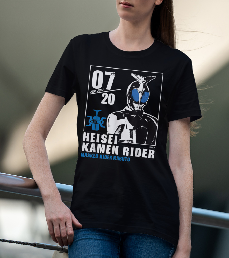 07th Heisei Kamen Rider 20th 2006-2007 Masked Rider Kabuto ZECT T-Shirt