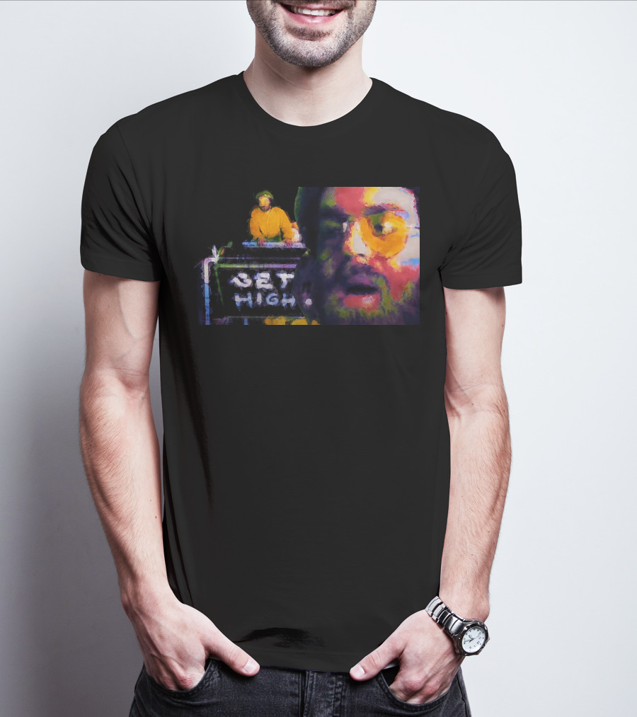 Get High Colorful Portrait And DJ Booth T-Shirt
