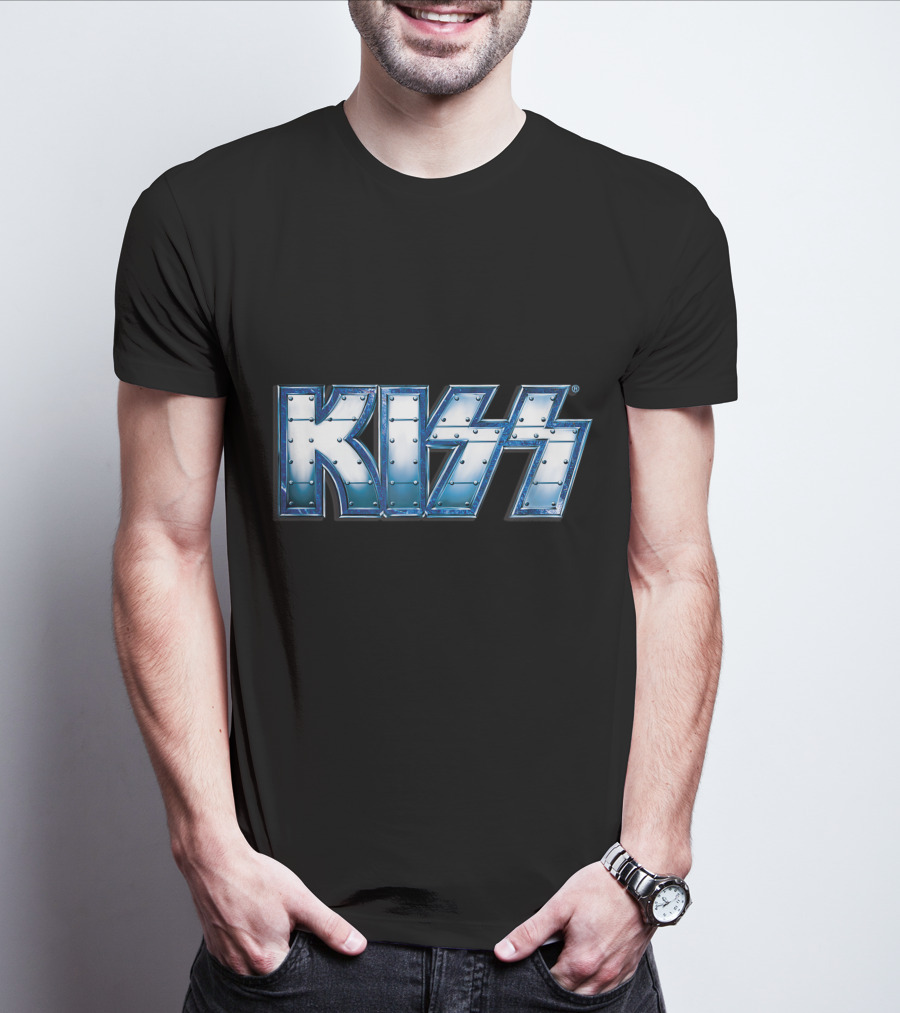 KISS Blue Steel Rivet T-Shirt