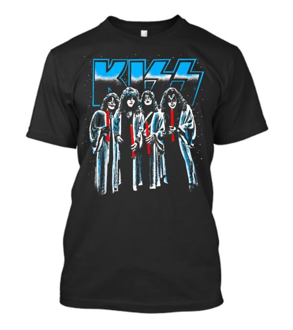 KISS Not So Silent Night Band Members Candle T-Shirt
