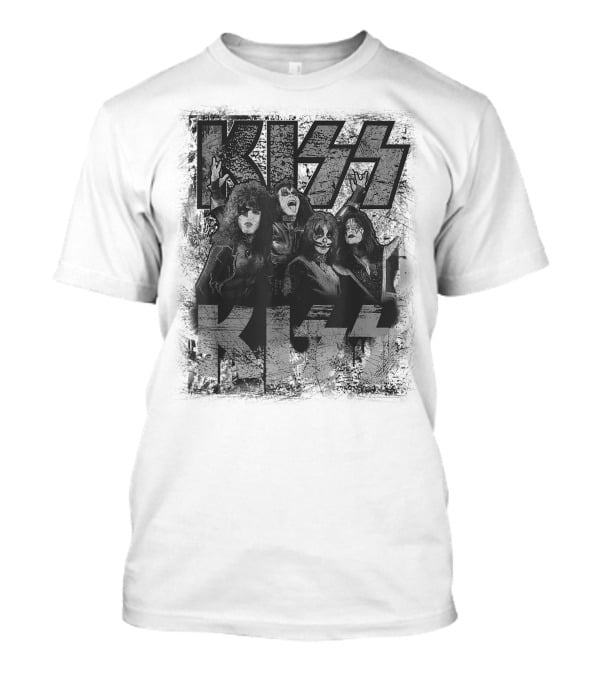 KISS Scratch Band Members Posing T-Shirt