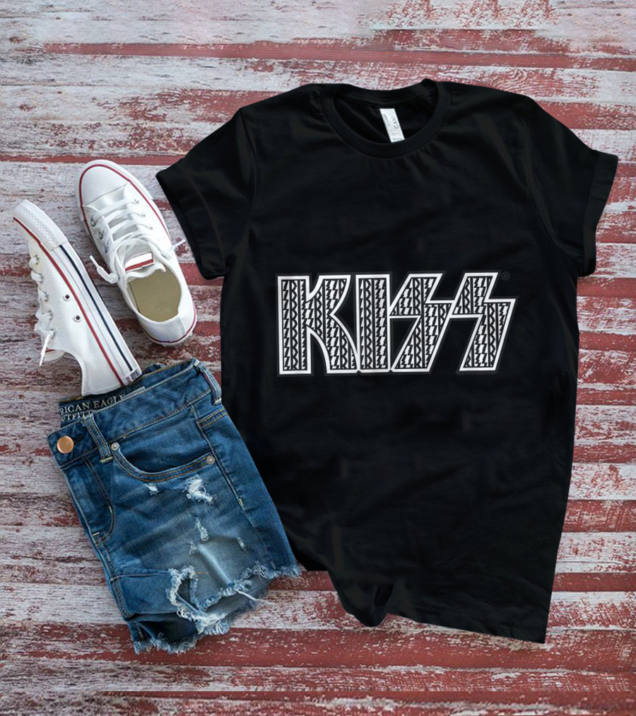 KISS Static Logo Iconic Bold Pattern T-Shirt