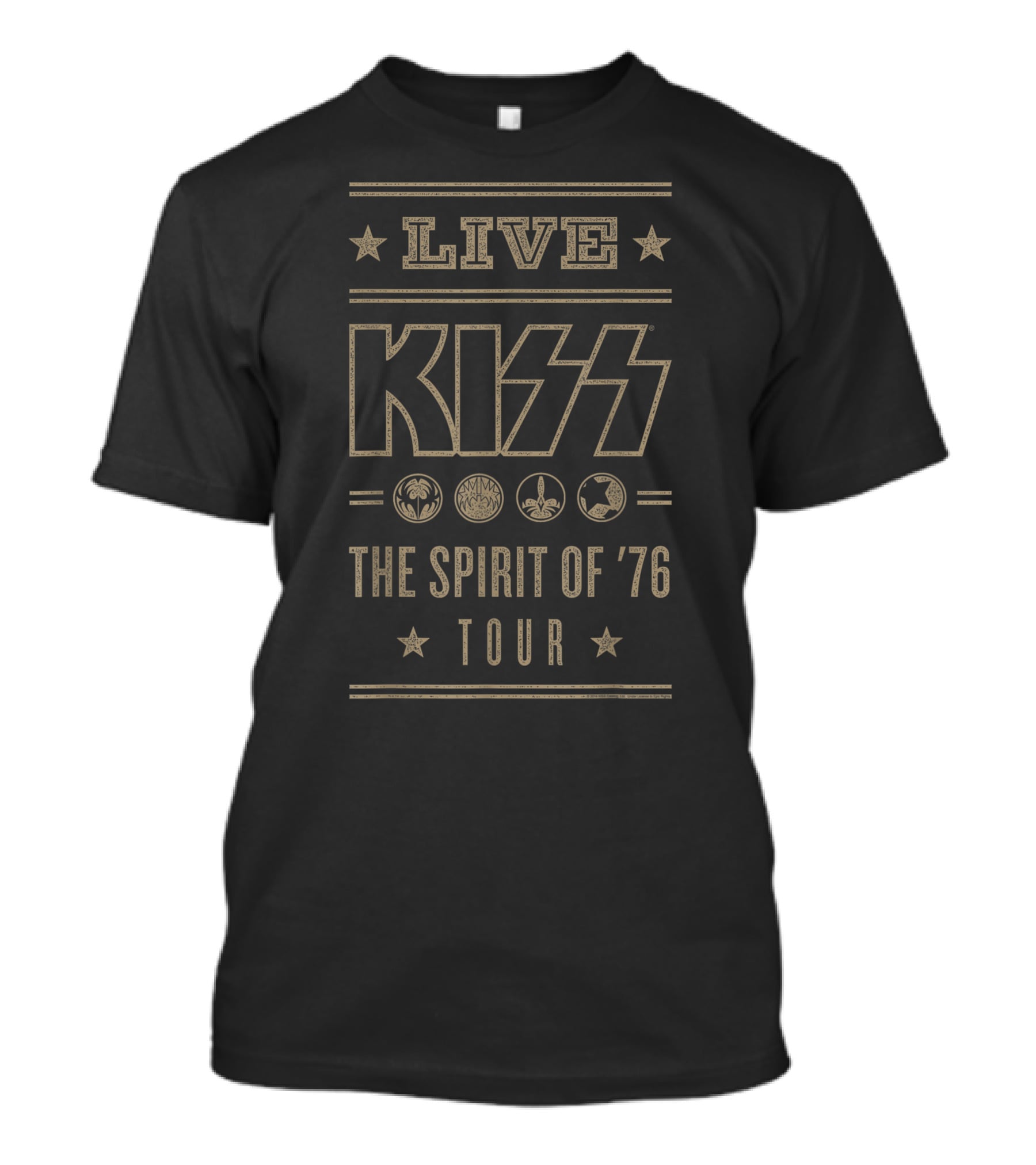 LIVE KISS The Spirit Of '76 Tour T-Shirt