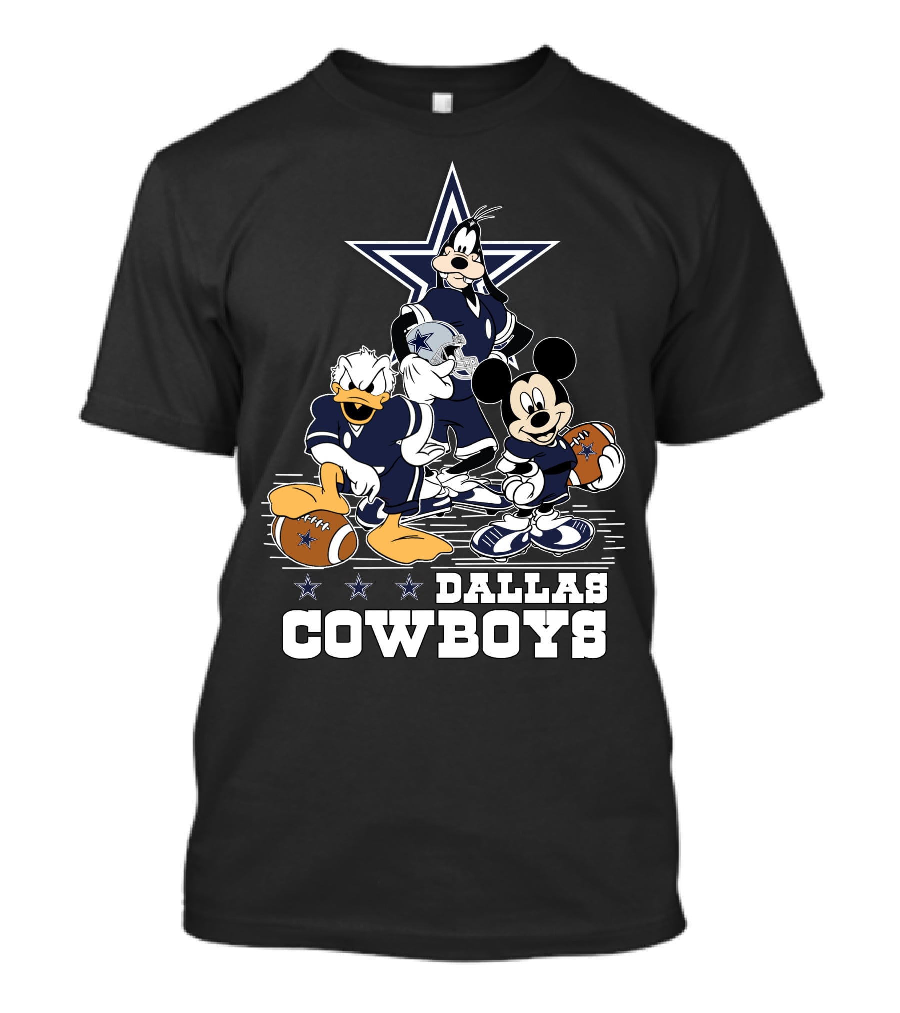 Dallas Cowboys Disney Characters Football Team T-Shirt
