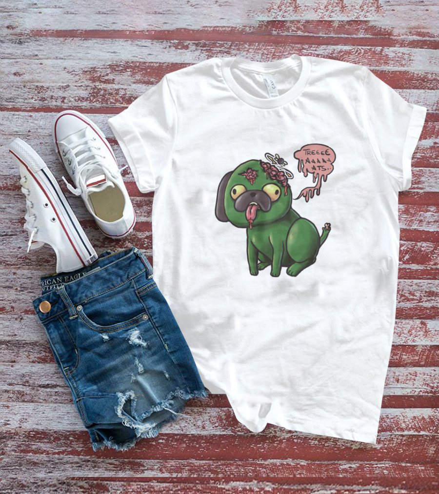 Nerdecrafter Zombie Pug TREATS T-Shirt