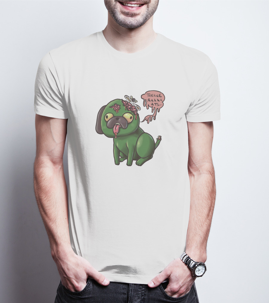 Nerdecrafter Zombie Pug TREATS T-Shirt