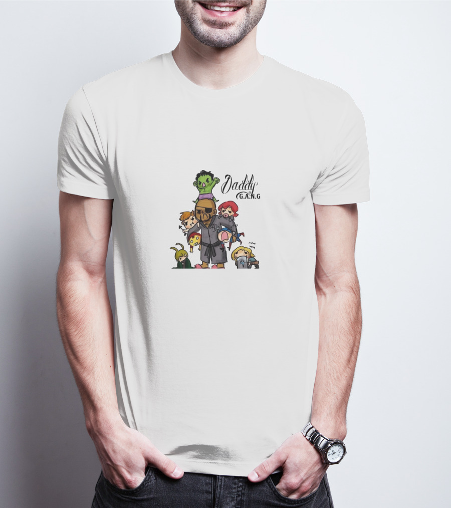 Daddy Gang G.A.N.G Cartoon Characters Collection T-Shirt