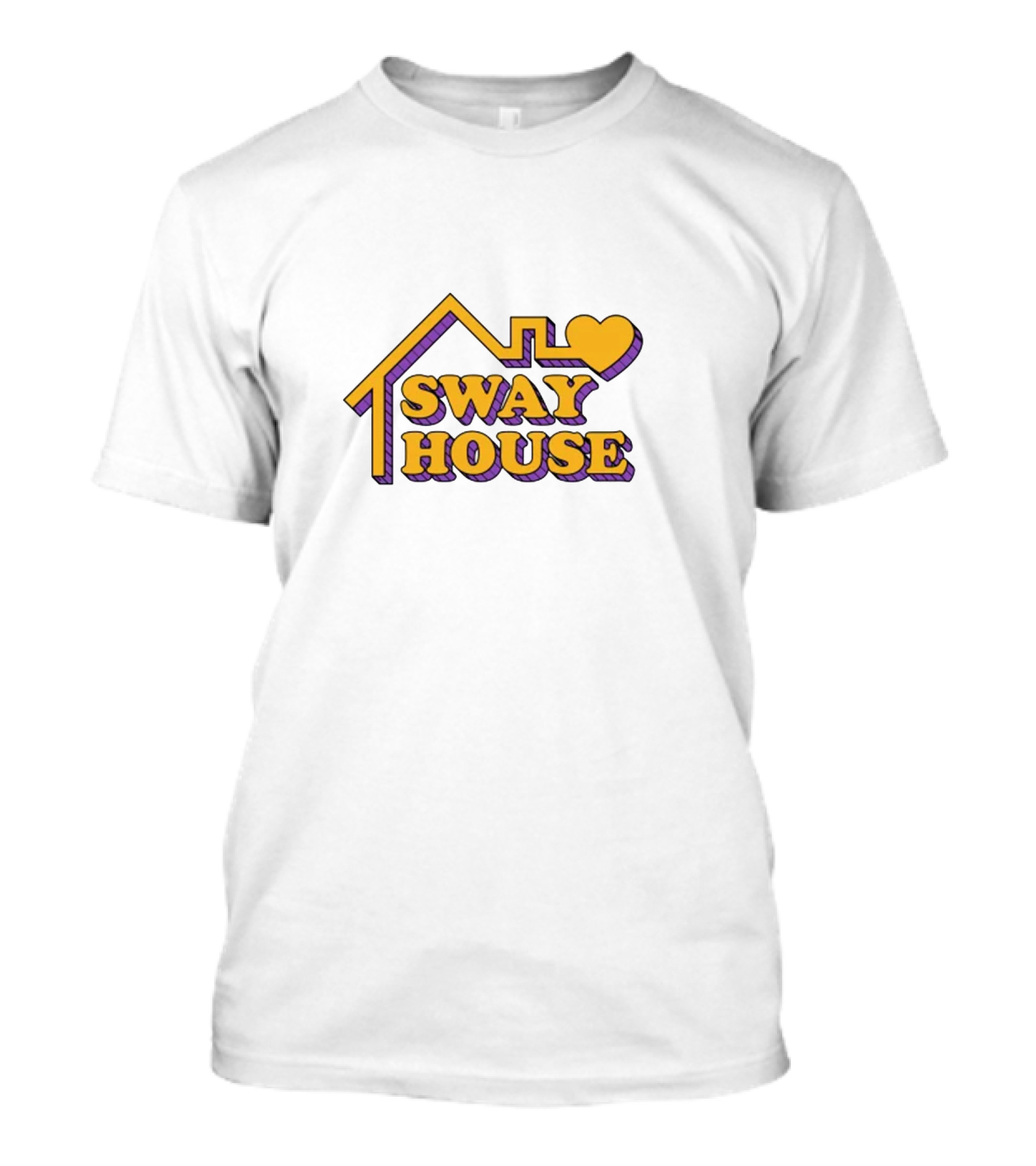 Sway House Yellow And Purple Heart T-Shirt