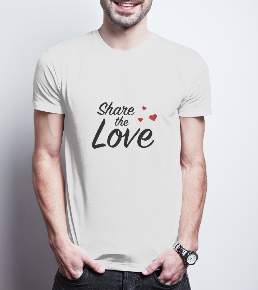 Share The Love With Red Hearts T-Shirt